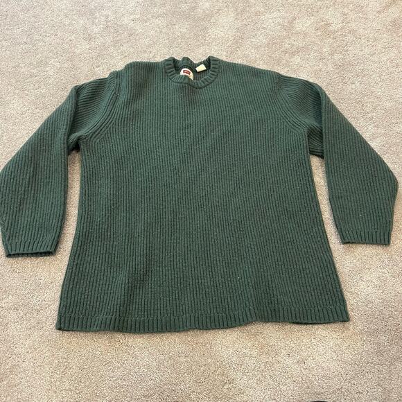 Levi's Men's Relaxed Fit Wool‎ Sweater Crewneck Longsleeve Dark Green Size XL - Picture 7 of 7